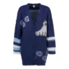 SS21 Großer mehrfarbiger Cardigan in Marineblau S359330Xbr-5095
