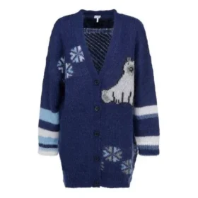 SS21 Großer mehrfarbiger Cardigan in Marineblau S359330Xbr-5095