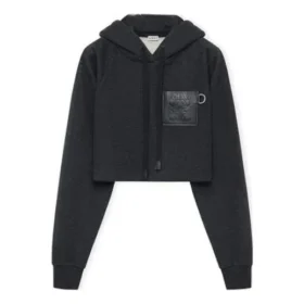 Ss23 Kurzer Hoodie „Black“ S359Y25X30-1720