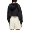 Ss23 Kurzer Hoodie „Black“ S359Y25X30-1720