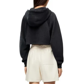 Ss23 Kurzer Hoodie „Black“ S359Y25X30-1720