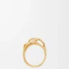 Stapelring aus Sterlingsilber und Emaille