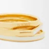 Stapelring aus Sterlingsilber und Emaille