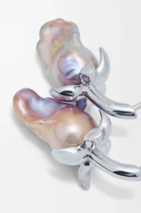 Strawberry-Ohrringe aus Sterlingsilber und Perle Strawberry-Ohrringe aus Sterlingsilber und Perle