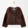 Strickjacke aus Lammfell Strickjacke aus Lammfell