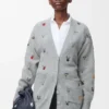 Strickjacke mit Gürtel aus Wolle Strickjacke mit Gürtel aus Wolle