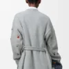 Strickjacke mit Gürtel aus Wolle Strickjacke mit Gürtel aus Wolle