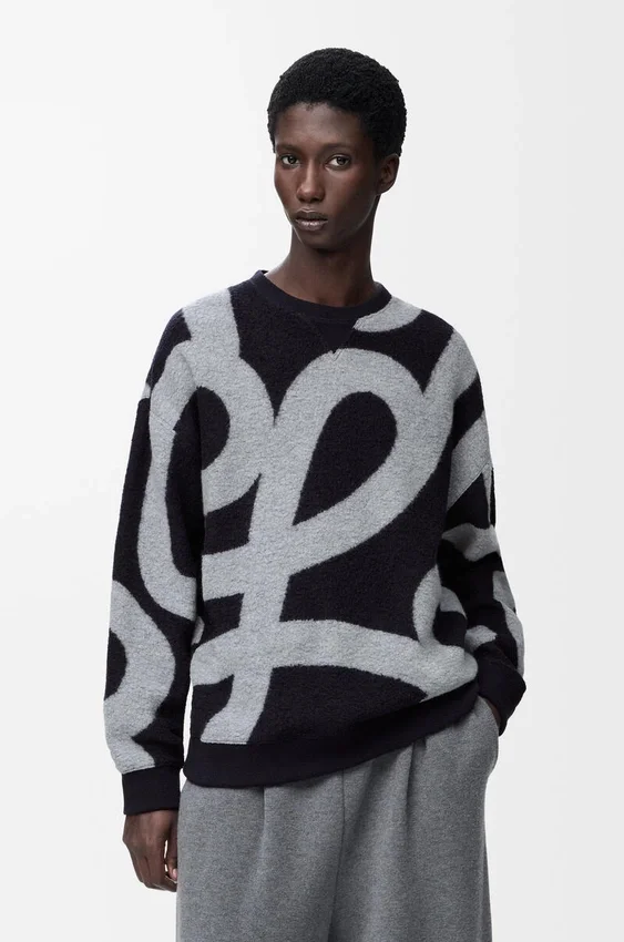 Sweatshirt aus Wolle und Baumwolle Sweatshirt aus Wolle und Baumwolle