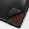 Switch-Portemonnaie mit zwei Fächern aus geschmeidigem genarbtem Kalbsleder und Wildleder Switch-Portemonnaie mit zwei Fächern aus geschmeidigem genarbtem Kalbsleder und Wildleder