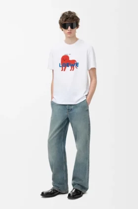 T-Shirt in lockerer Passform aus Baumwolle