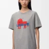 T-Shirt in lockerer Passform aus Baumwolle