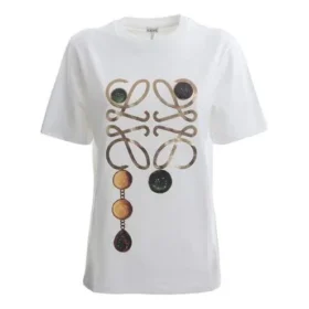 T-Shirt mit Alphabet-Aufdruck, kurzärmelig, weiß S359333Xbp