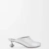 Toy-Pantolette aus laminiertem Lammleder Toy-Pantolette aus laminiertem Lammleder