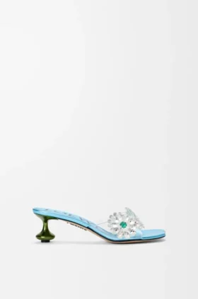 „Toy“-Sandalen mit Kristallblumen aus PVC