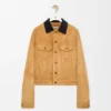 Trucker-Jacke aus Ziegenwildleder Trucker-Jacke aus Ziegenwildleder