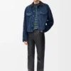 Trucker-Jacke aus Ziegenwildleder Trucker-Jacke aus Ziegenwildleder