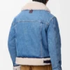 Truckerjacke aus Denim und Lammfell Truckerjacke aus Denim und Lammfell