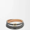 Twist-Armreif aus Kalbsleder Twist-Armreif aus Kalbsleder