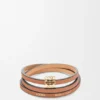 Twist-Armreif aus Kalbsleder Twist-Armreif aus Kalbsleder