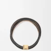 Twist-Armreif aus Kalbsleder Twist-Armreif aus Kalbsleder