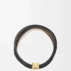 Twist-Armreif aus Kalbsleder Twist-Armreif aus Kalbsleder