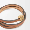 Twist-Armreif aus Kalbsleder Twist-Armreif aus Kalbsleder