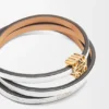 Twist-Armreif aus Kalbsleder Twist-Armreif aus Kalbsleder