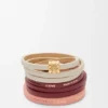 „Twist“-Doppelarmband aus Kalbsleder „Twist“-Doppelarmband aus Kalbsleder
