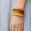 „Twist“-Doppelarmband aus Kalbsleder „Twist“-Doppelarmband aus Kalbsleder