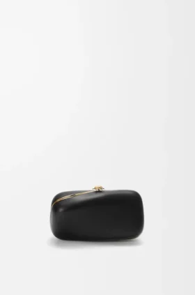 „Twisted“ Minaudière aus Nappa-Lammleder