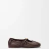 Weiche Ballerinas mit „Pebble“-Muster aus Nappa-Lammleder Weiche Ballerinas mit „Pebble“-Muster aus Nappa-Lammleder