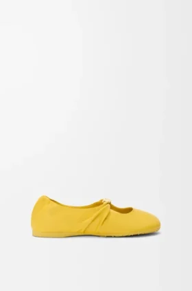 Weiche Ballerinas mit „Pebble“-Muster aus Nappa-Lammleder Weiche Ballerinas mit „Pebble“-Muster aus Nappa-Lammleder