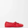 Weiche Ballerinas mit „Pebble“-Muster aus Nappa-Lammleder Weiche Ballerinas mit „Pebble“-Muster aus Nappa-Lammleder