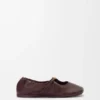 Weiche Ballerinas mit „Pebble“-Muster aus Nappa-Lammleder Weiche Ballerinas mit „Pebble“-Muster aus Nappa-Lammleder