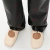 Weiche Ballerinas mit „Pebble“-Muster aus Nappa-Lammleder Weiche Ballerinas mit „Pebble“-Muster aus Nappa-Lammleder