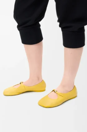 Weiche Ballerinas mit „Pebble“-Muster aus Nappa-Lammleder Weiche Ballerinas mit „Pebble“-Muster aus Nappa-Lammleder