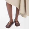 Weiche Ballerinas mit „Pebble“-Muster aus Nappa-Lammleder Weiche Ballerinas mit „Pebble“-Muster aus Nappa-Lammleder