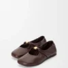 Weiche Ballerinas mit „Pebble“-Muster aus Nappa-Lammleder Weiche Ballerinas mit „Pebble“-Muster aus Nappa-Lammleder