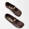 Weiche Ballerinas mit „Pebble“-Muster aus Nappa-Lammleder Weiche Ballerinas mit „Pebble“-Muster aus Nappa-Lammleder