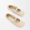 Weiche Ballerinas mit „Pebble“-Muster aus Nappa-Lammleder Weiche Ballerinas mit „Pebble“-Muster aus Nappa-Lammleder