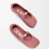 Weiche Ballerinas mit „Pebble“-Muster aus Nappa-Lammleder Weiche Ballerinas mit „Pebble“-Muster aus Nappa-Lammleder