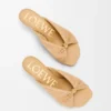 Weiche Pantolette mit „Pebble“-Design aus Stoff in Raffia-Optik Weiche Pantolette mit „Pebble“-Design aus Stoff in Raffia-Optik