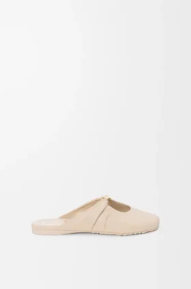 Weiche „Pebble“-Pantolette aus Nappa-Lammleder