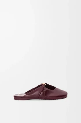 Weiche „Pebble“-Pantolette aus Nappa-Lammleder