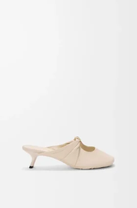 Weiche „Pebble“-Pantolette aus Nappa-Lammleder