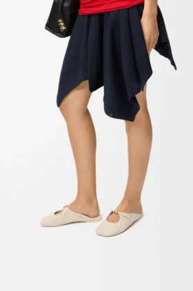 Weiche „Pebble“-Pantolette aus Nappa-Lammleder