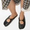 Weiche „Pebble“-Pantolette aus Nappa-Lammleder Weiche „Pebble“-Pantolette aus Nappa-Lammleder