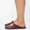 Weiche „Pebble“-Pantolette aus Nappa-Lammleder Weiche „Pebble“-Pantolette aus Nappa-Lammleder