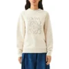 Weißes Langarmshirt mit Alphabet-Aufdruck S6109591Cr-2425