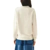 Weißes Langarmshirt mit Alphabet-Aufdruck S6109591Cr-2425